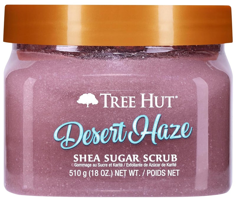 Treehut Desert Haze Shea Sugar Scrub, Exfoliating, Hydrating & Moisturizing Body Scrub with Shea Butter & Nourishing Essential Oils, Smooth & Soften Skin, 18 oz - Image 1
